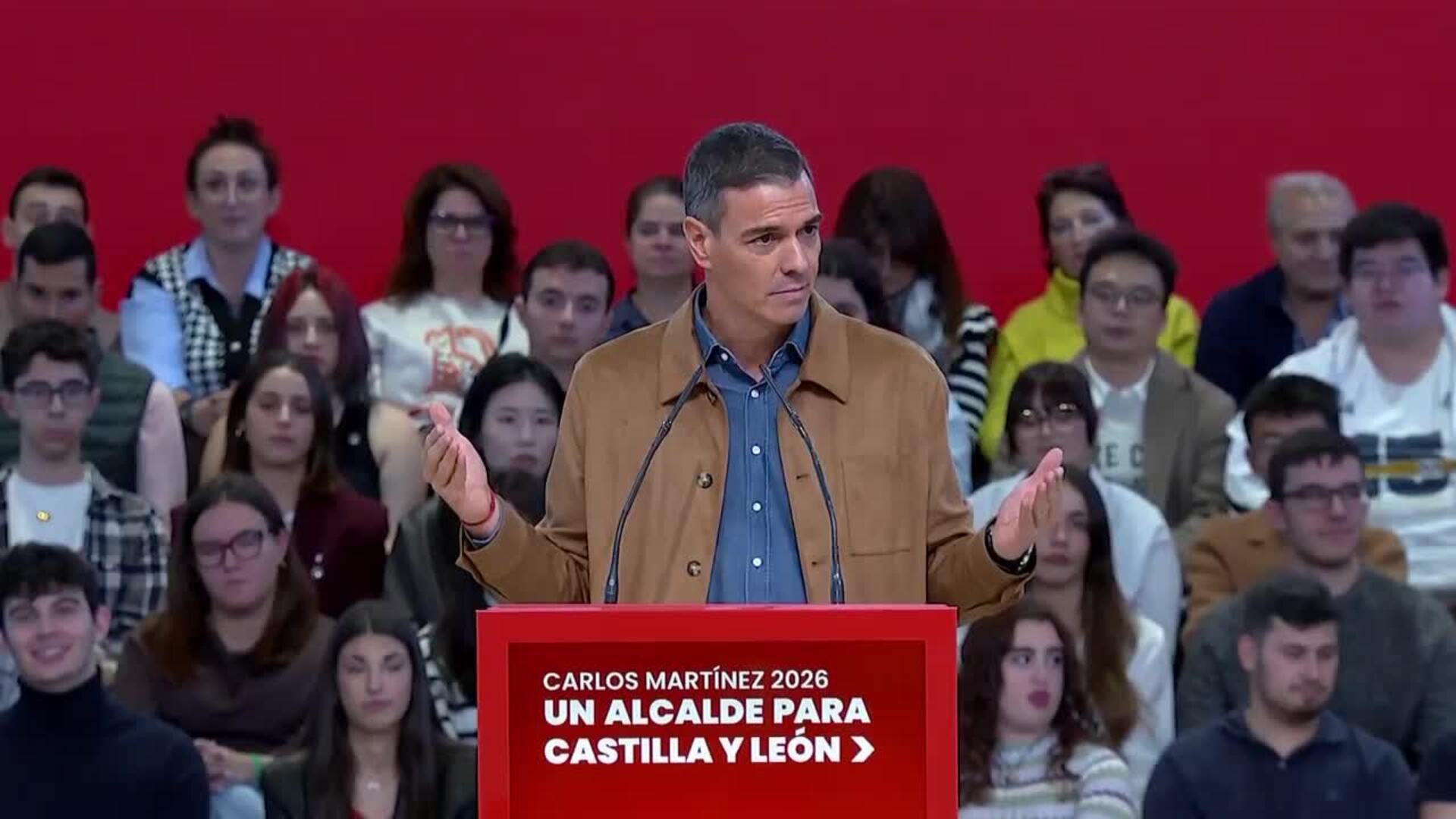 Sánchez aboga por el cambio en CyL con Martínez frente al proyecto que comparten PP y Vox