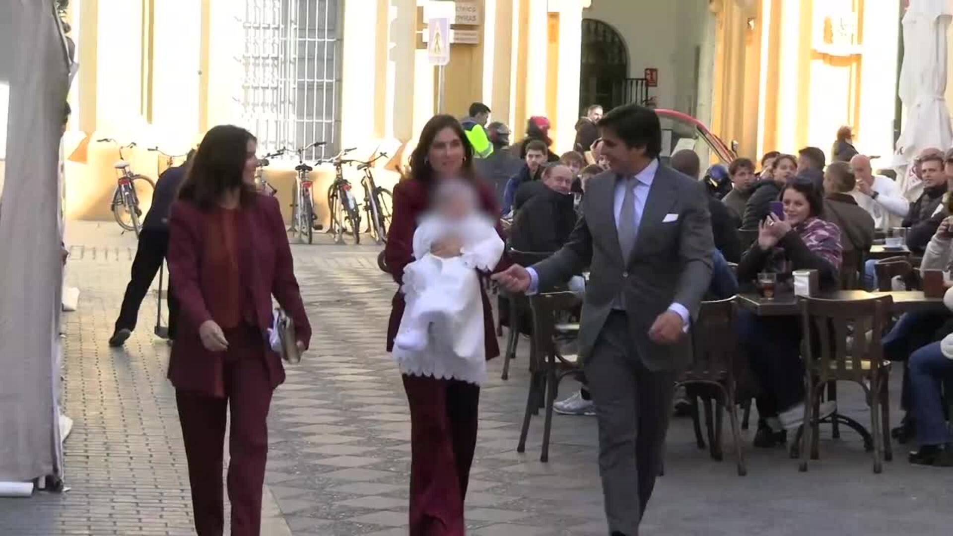 Francisco Rivera y Lourdes Montes bautizan a su tercer hijo, Nicolás