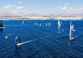 Arrecife acapara la atención mundial con la salida de la RORC Transatlantic Race
