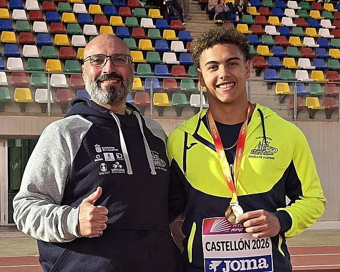 Magno Llopis, lanzador de martillo, se corona campeón de España en Castellón
