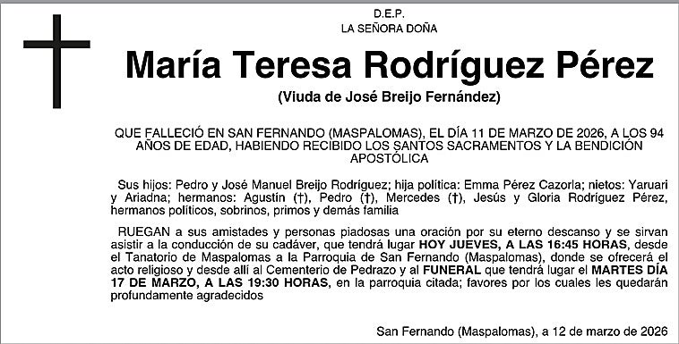 María Teresa Rodríguez Pérez