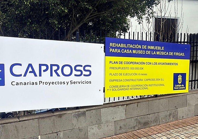 Comienzan las obras en la Casa Museo de la Música de Firgas