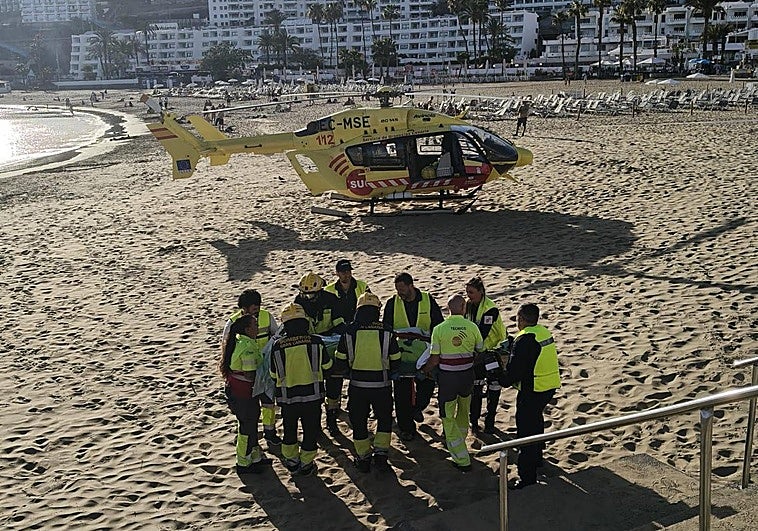 Evacuado en helicóptero al hospital un hombre que se ahogó en Puerto Rico