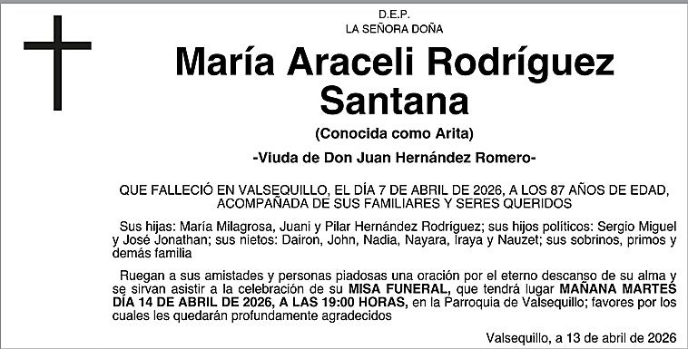 María Araceli Rodríguez Santana