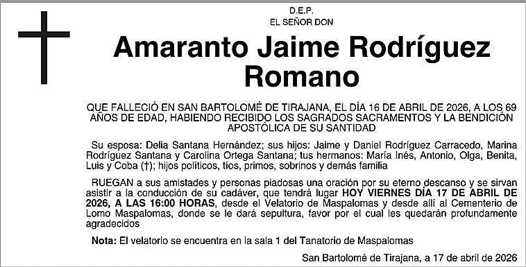 Amaranto Jaime Rodríguez Romano