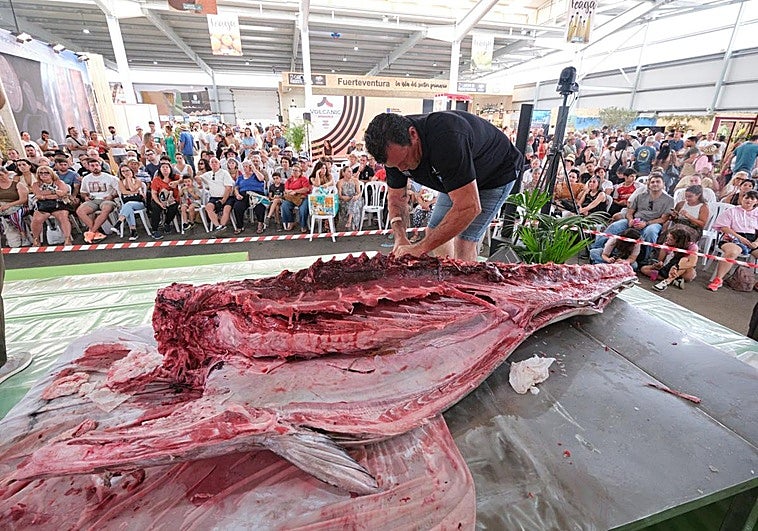 Tomás García se estrena en el ronqueo del atún rojo: hasta 25 cortes diferentes