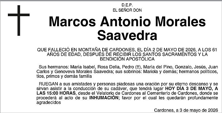Marcos Antonio Morales Saavedra