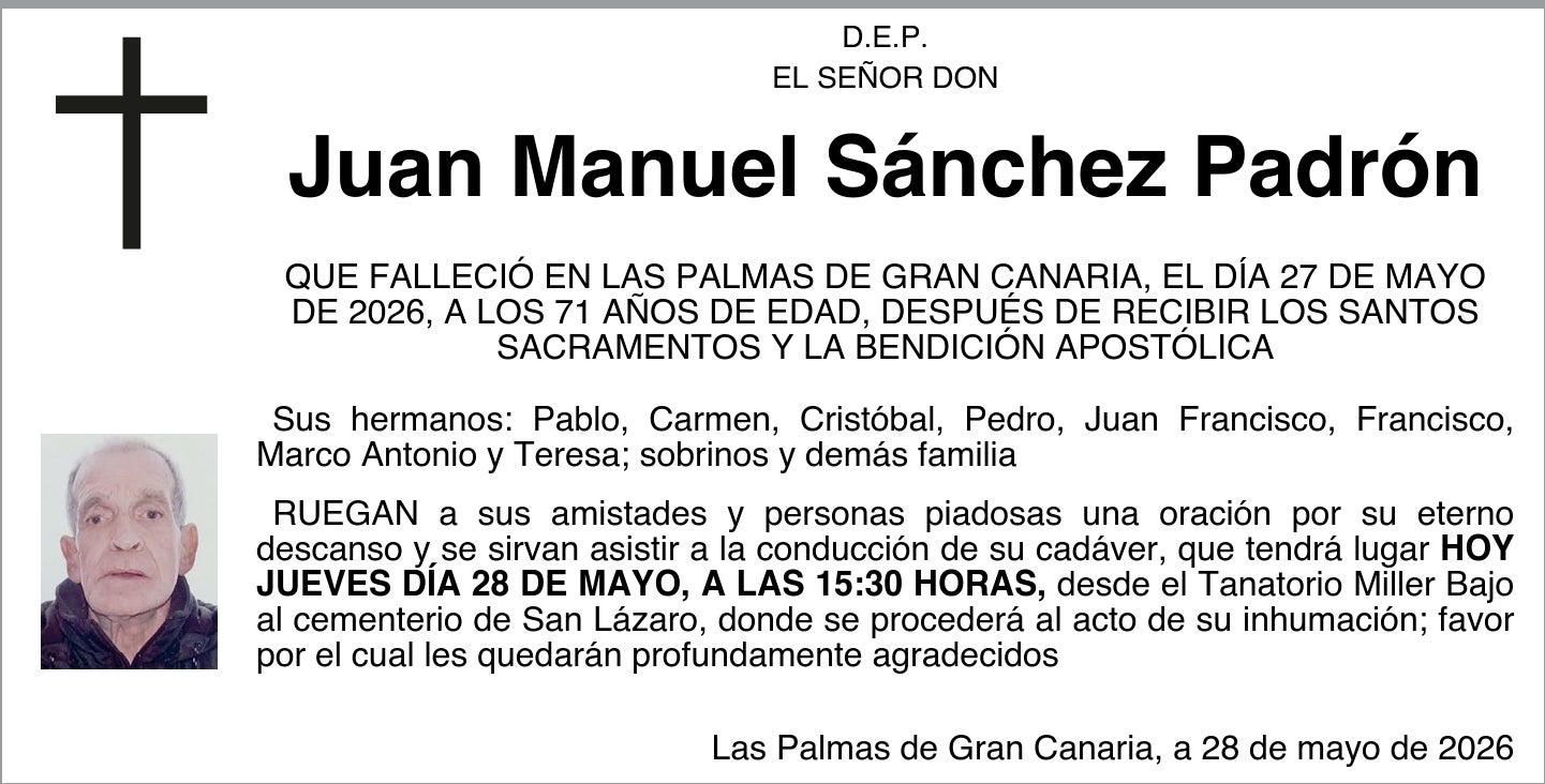 Juan Manuel Sánchez Padrón