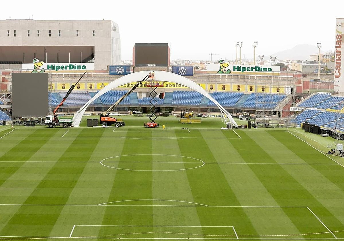Estadio de Gran Canaria: del fútbol, una religión pagana, a una misa del papa