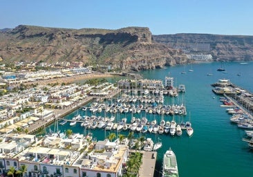 Vista del Puerto de Mogán.