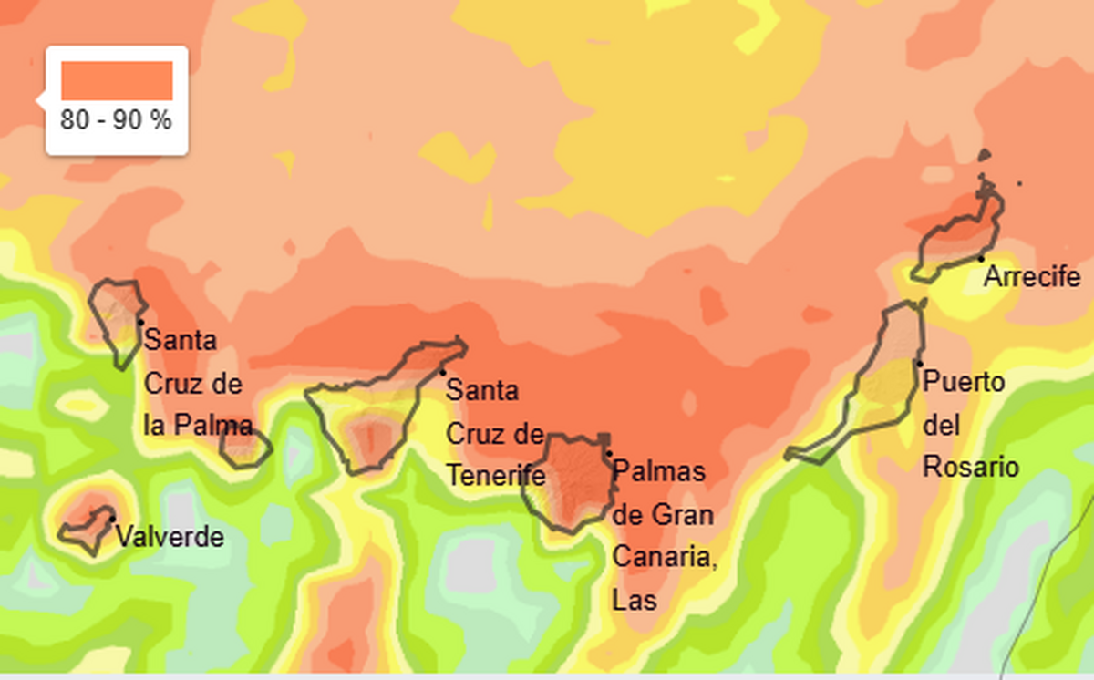La Aemet lo confirma: Canarias se libra de la dana Adam, pero no de las lluvias