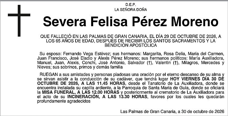 Severa Felisa Pérez Moreno