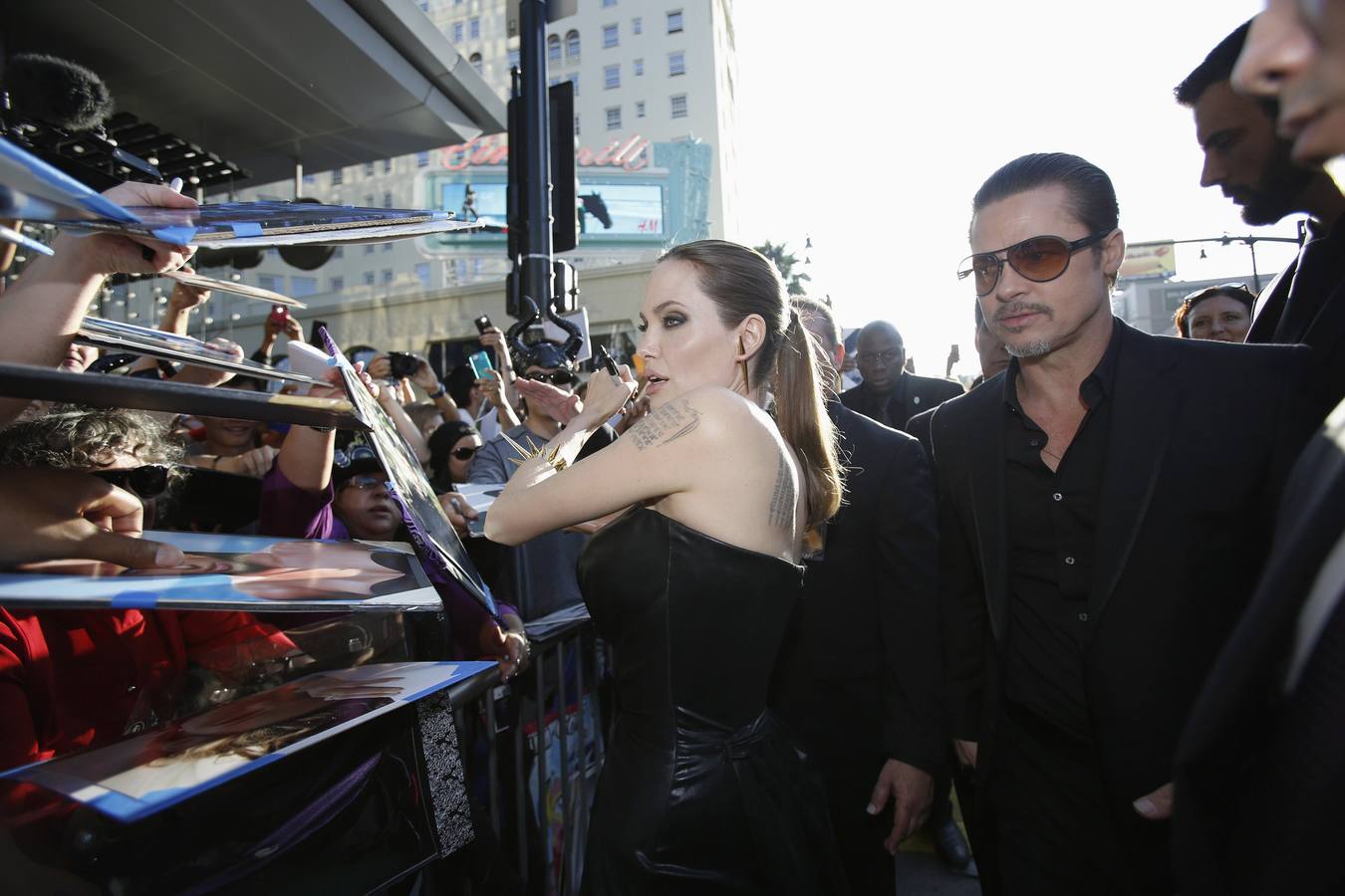 Brad Pitt y Angelina Jolie, en el estreno de &#039;Maléfica&#039;