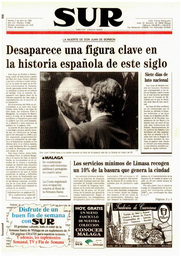 El rey, en seis portadas. Desaparece una figura clave en la historia española de este siglo