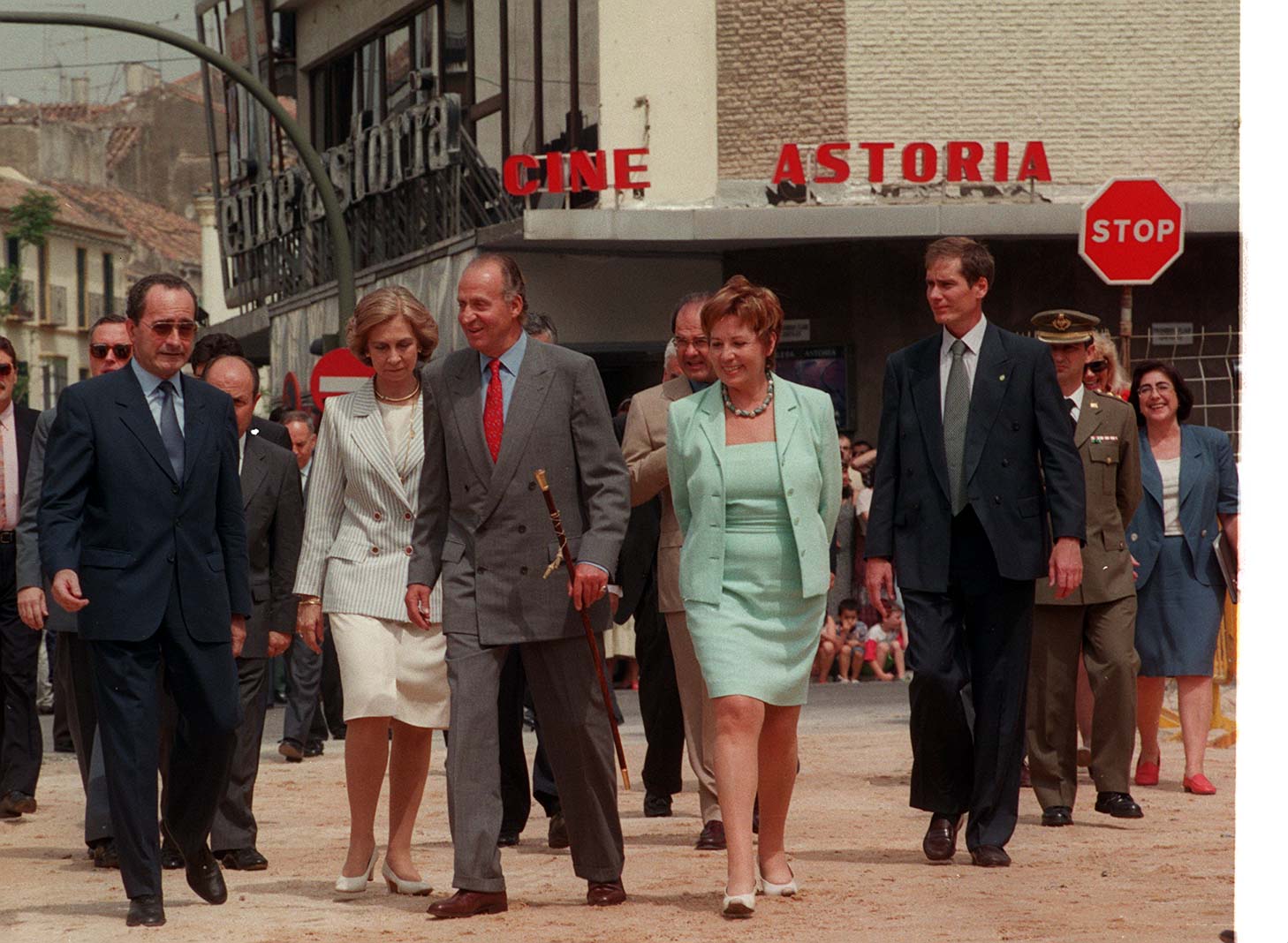 Recorrido por la provincia (1998).. VIsita del Rey y la Reina a Málaga (1998), en la que recorrió varios puntos de la provincia con una apretada agenda.