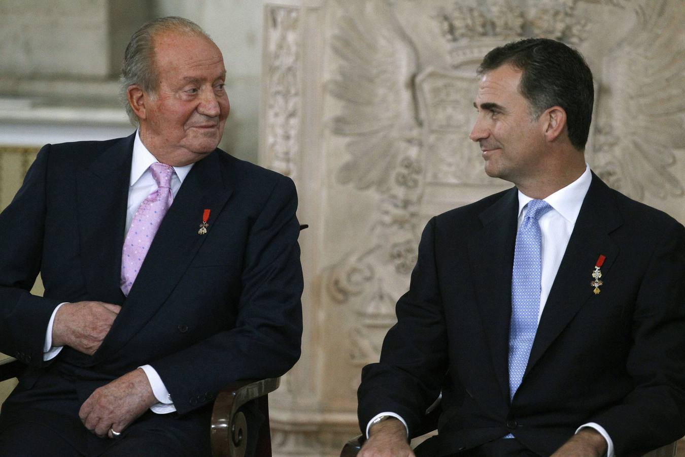 El Rey Juan Carlos y el Príncipe Felipe.