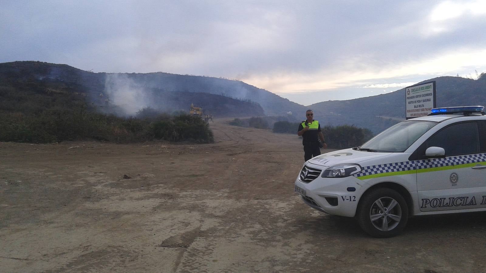 Fotos del incendio declarado en Mijas