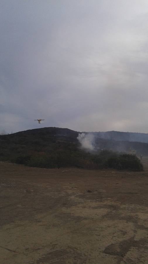 Fotos del incendio declarado en Mijas