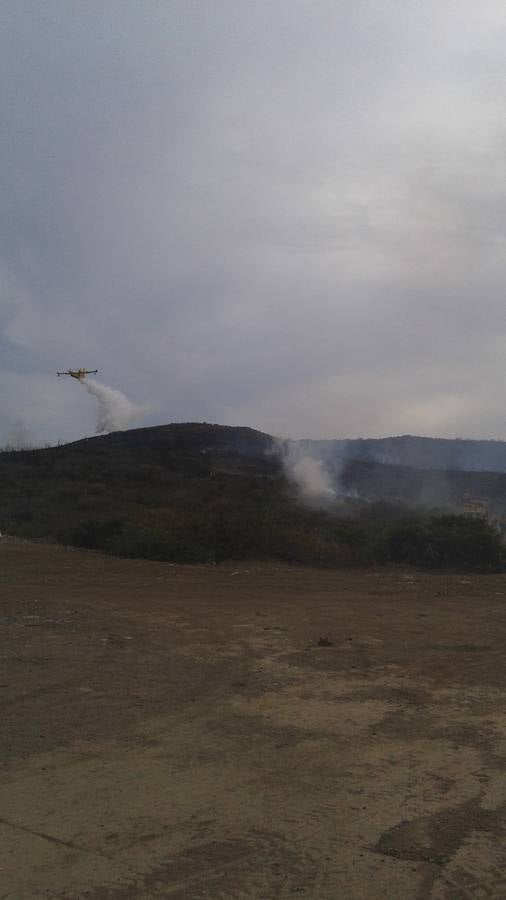 Fotos del incendio declarado en Mijas