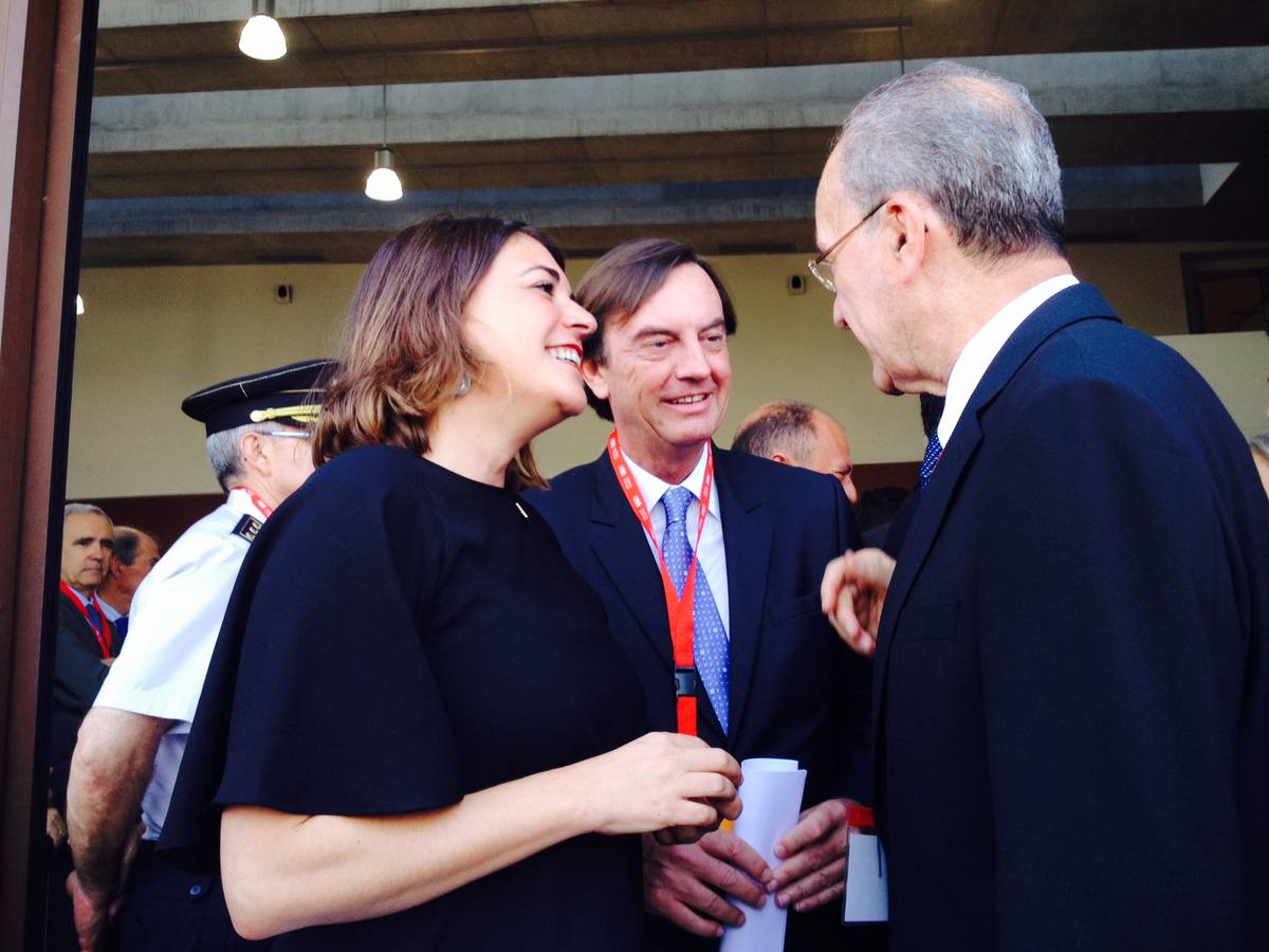 La ministra Elena Cortés, junto al alcalde de Málaga Francisco de la Torre