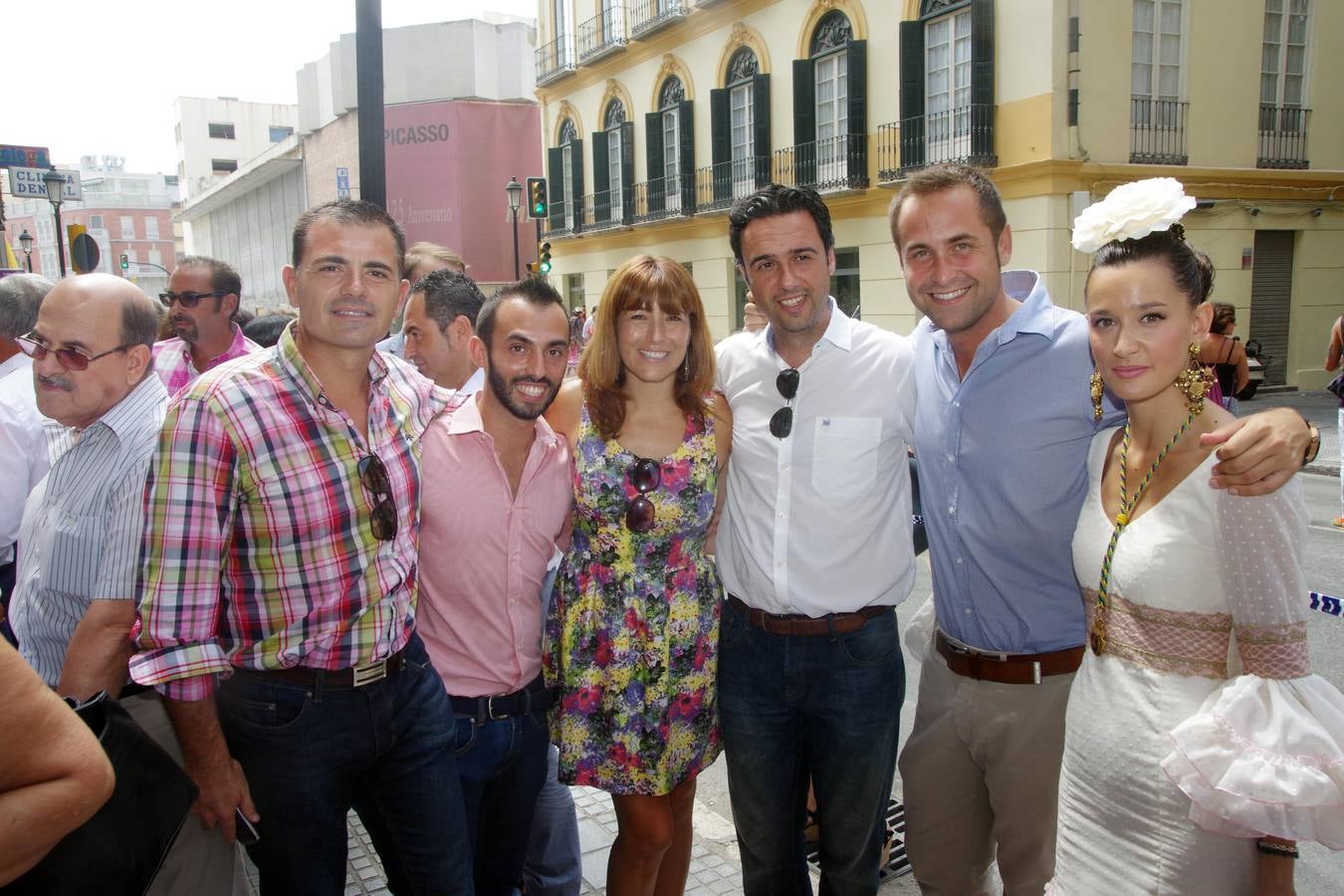 Compañeros. Los ediles del PP Julio Andrade, Raúl Jiménez, Luis Verde y Elisa Pérez de Siles, junto a los directores municipales Ruth Sanabria y Enrique Rodríguez.