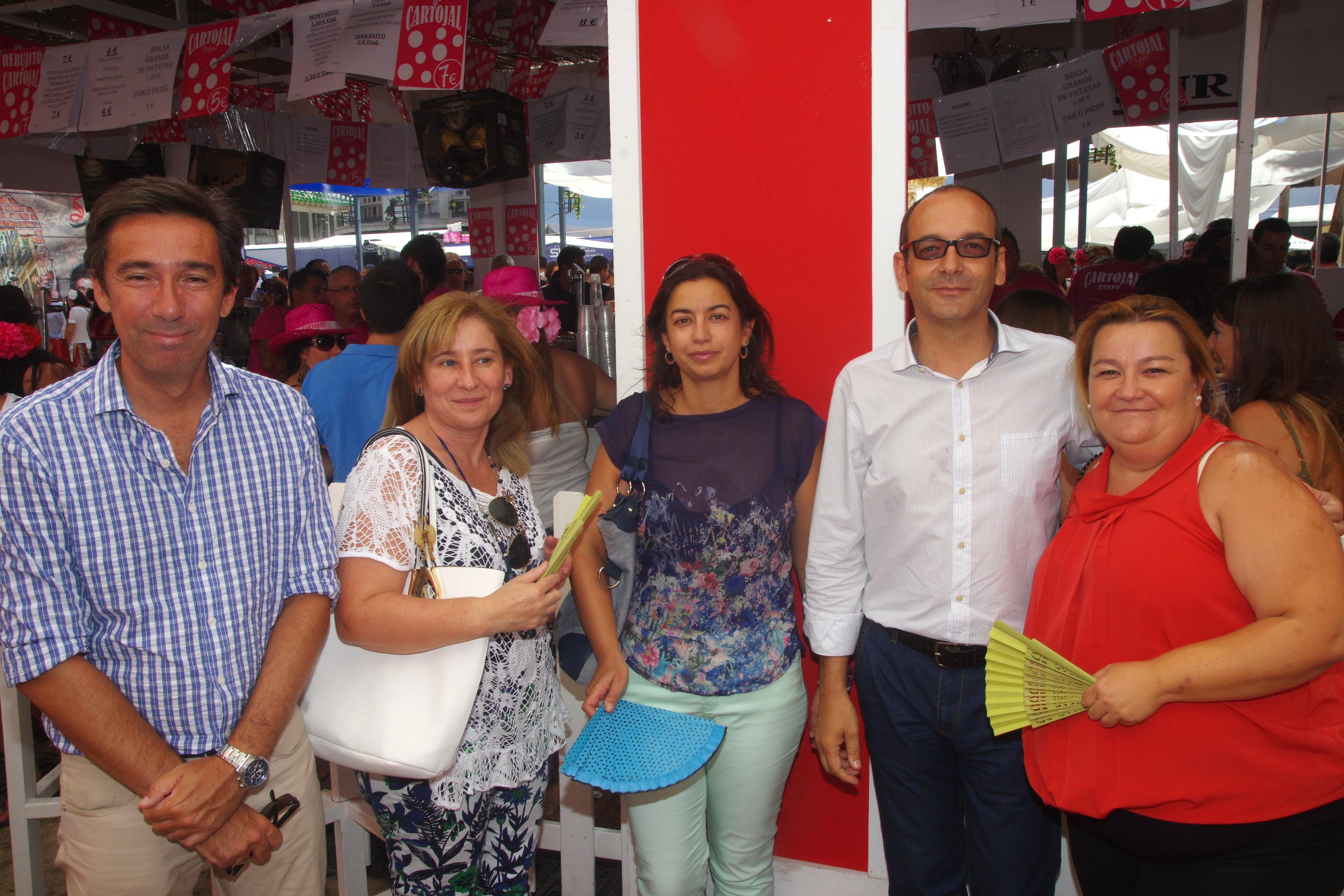 Abanico. Antonio Díaz, Rosa Marín, Pilar Alcalá, Alejandro Millán y Cristina Mérida