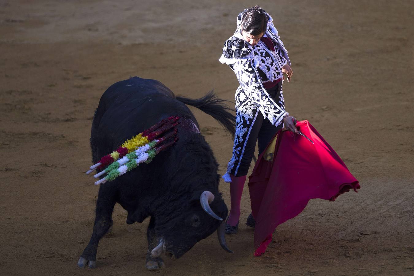 Morante de la Puebla, El Juli y Miguel Ángel Perera, en la Goyesca