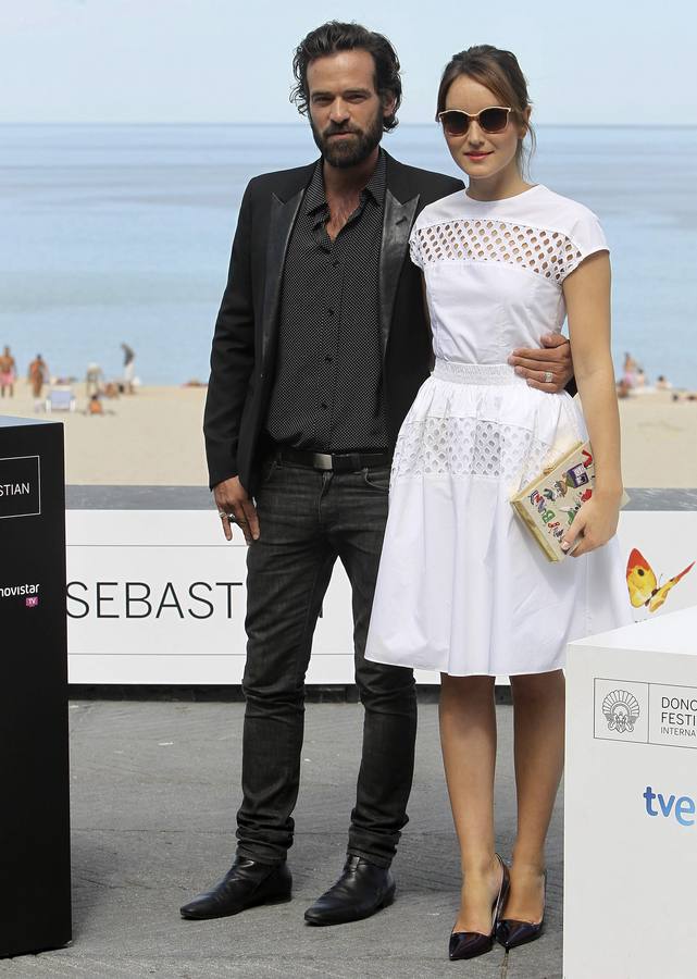 Los actores Romain Duris (i) y Anaïs Demoustier (d).