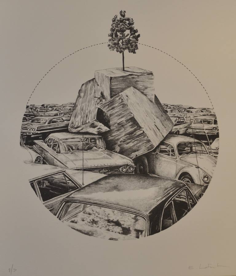 'Las artistas' parte de la experiencia de Lafont de un taller de grabado de Mallorca.