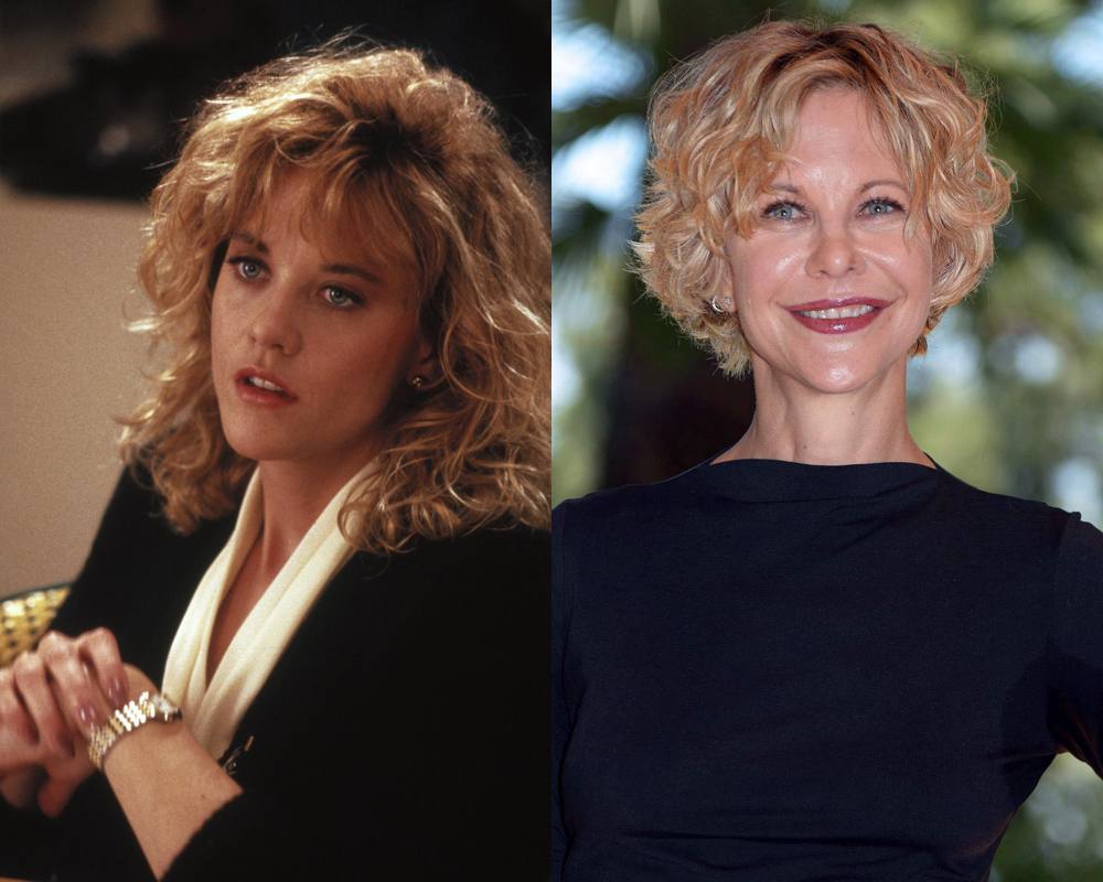 Meg Ryan. Actriz.. Es el típico ejemplo de señora a la que se le va la mano. Cejas, nariz, pómulos, labios... Tiene el pack de estrella de Hollywood que hacen imposible que cuando Harry vuelva a encontrar a Sally la reconozca.