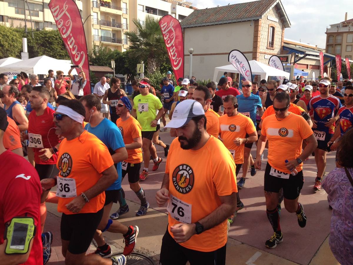 Participantes en la Media Maratón de Rincón de la Victoria