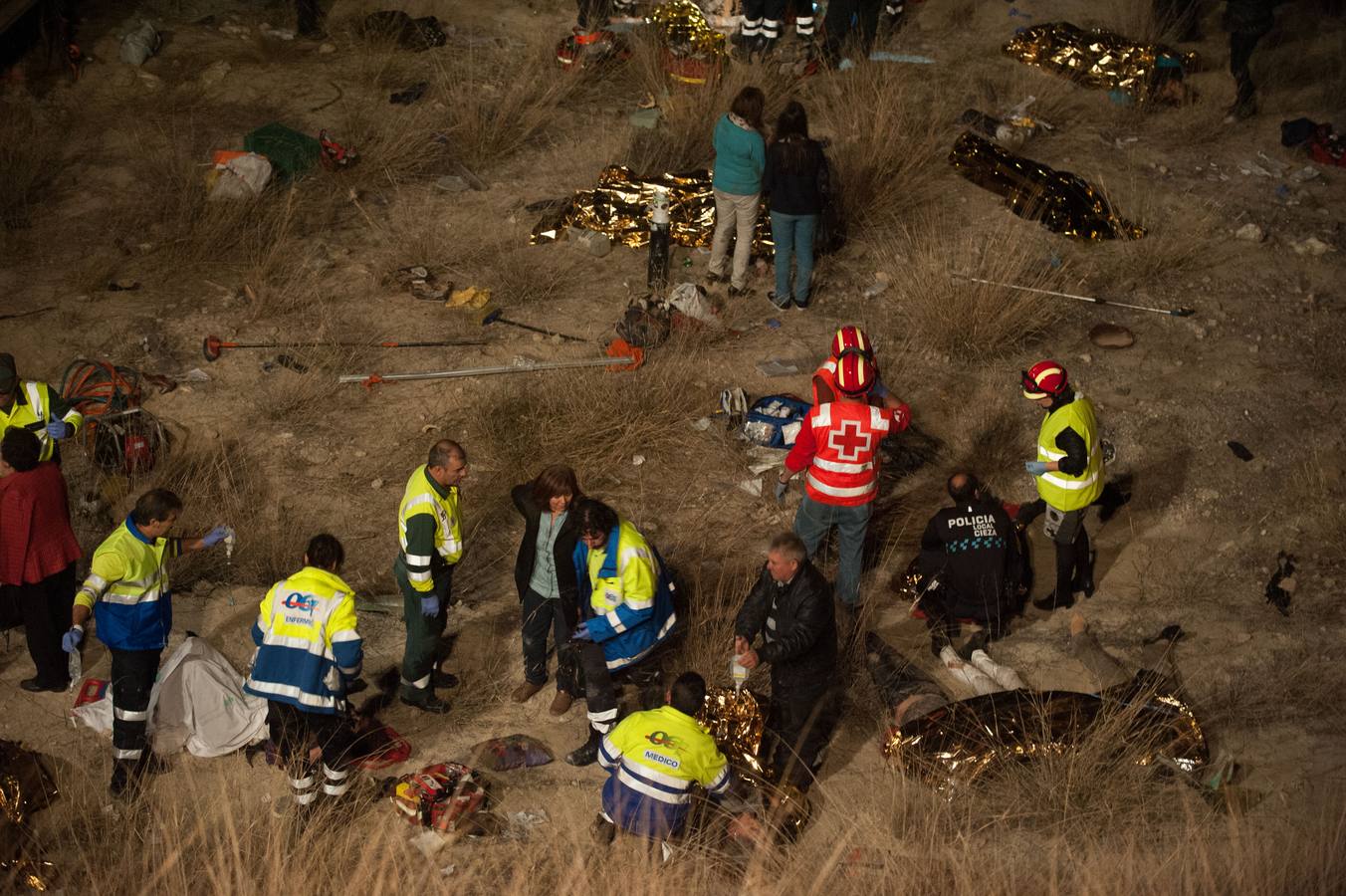 Trágico accidente de autobús en Cieza