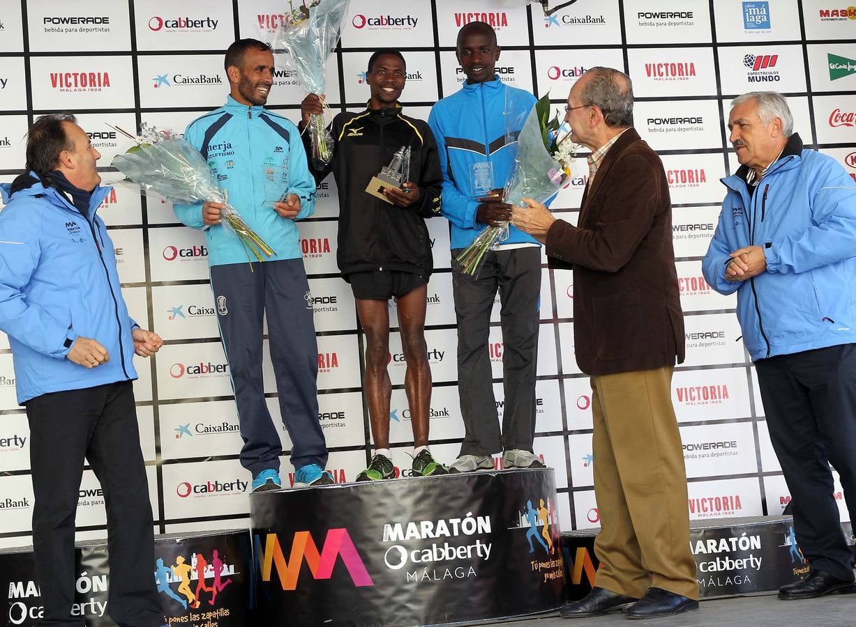 Entrega de premios del V Maratón Cabberty Málaga