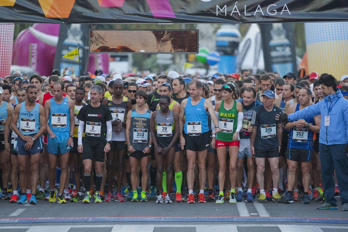 La carrera sale del Parque