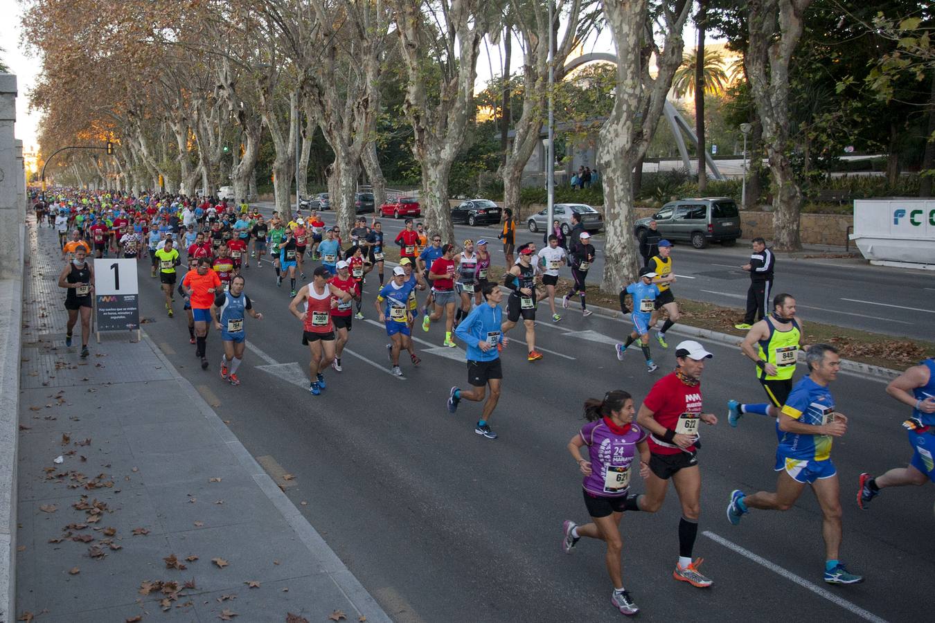 La carrera sale del Parque