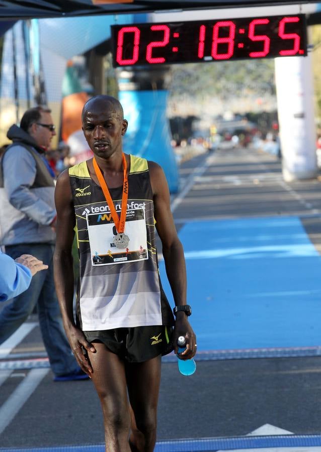 La llegada del V Maratón de Málaga