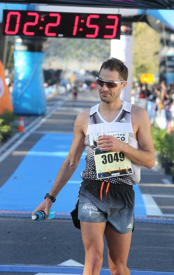 La llegada del V Maratón de Málaga