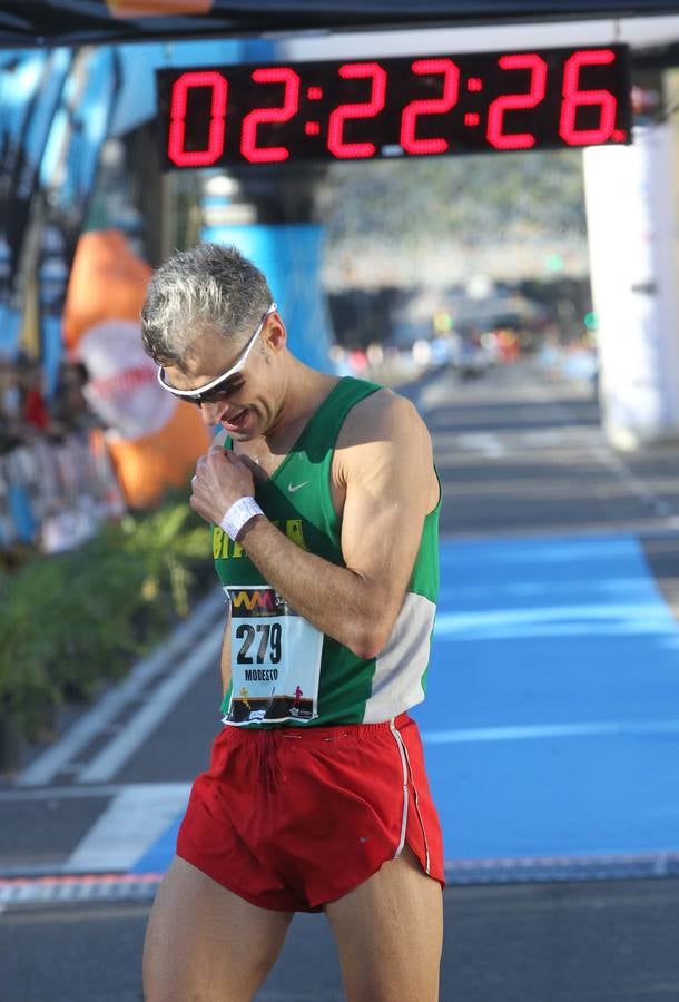 La llegada del V Maratón de Málaga