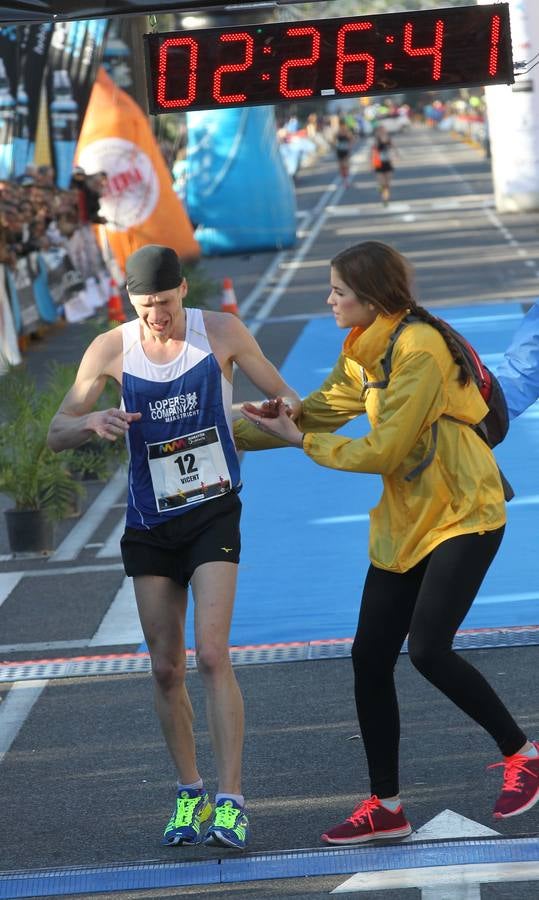 La llegada del V Maratón de Málaga