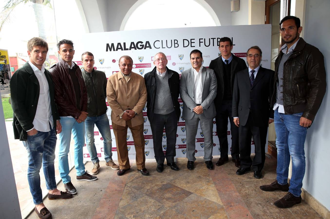 Fotos del almuerzo de Navidad del Málaga