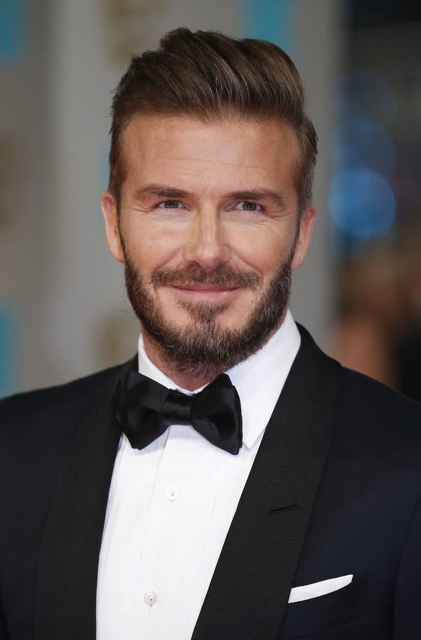 El futbolista David Beckham, en la alfombra roja.