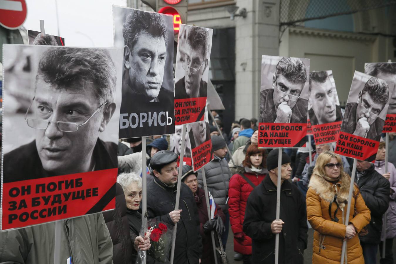 Marcha en memoria del opositor Nemtsov