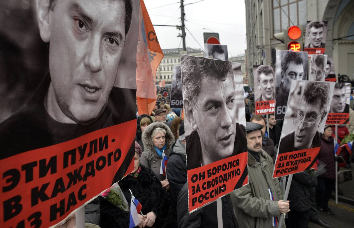 Marcha en memoria del opositor Nemtsov