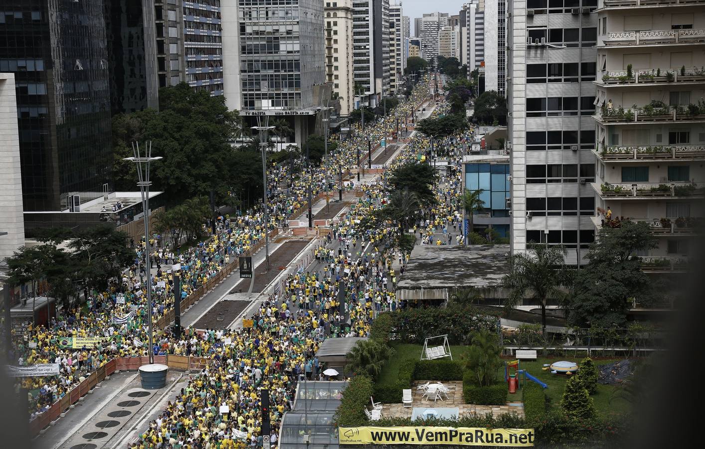 Protesta en Brasil contra Dilma