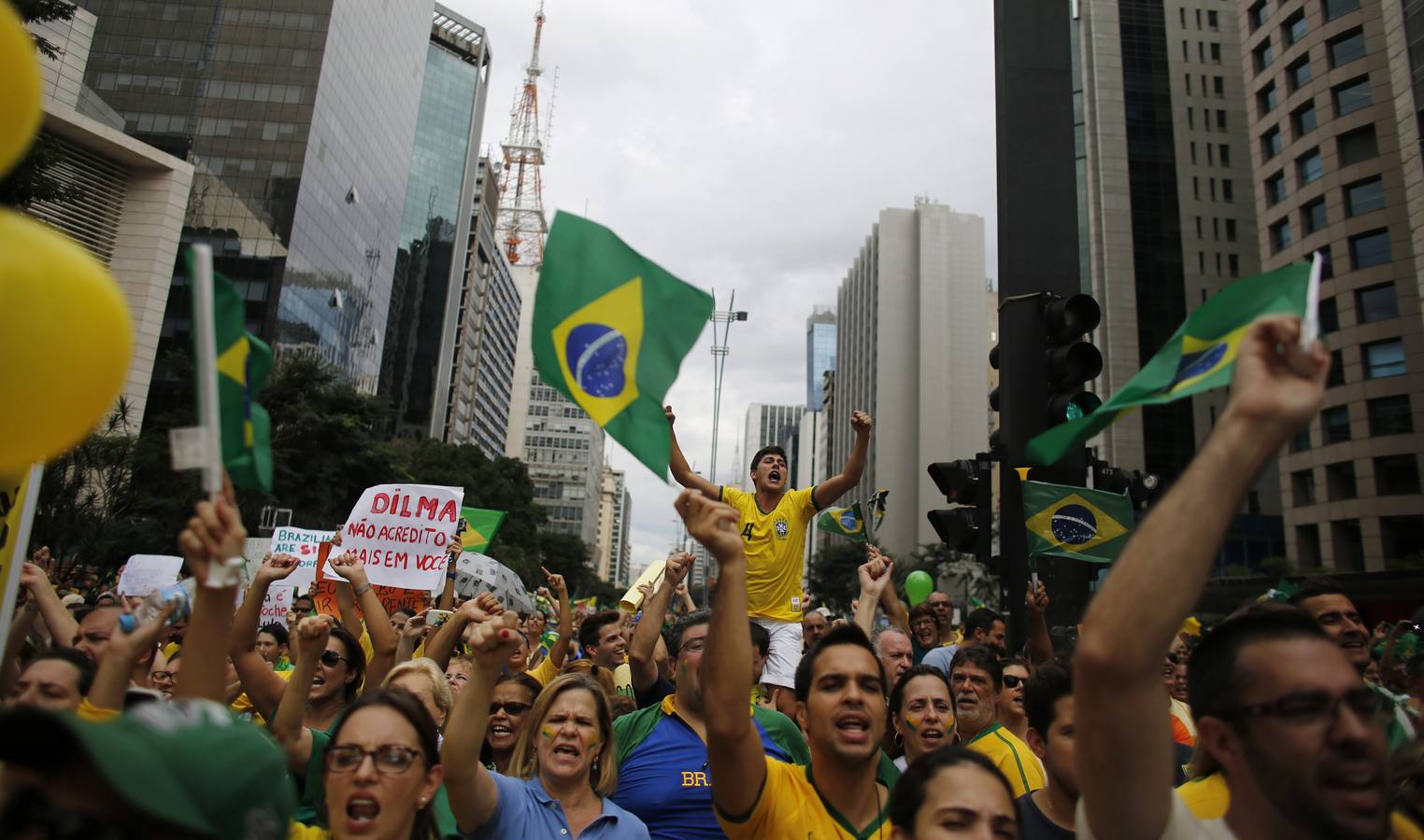 Protesta en Brasil contra Dilma