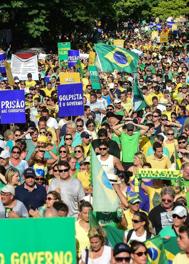 Protesta en Brasil contra Dilma