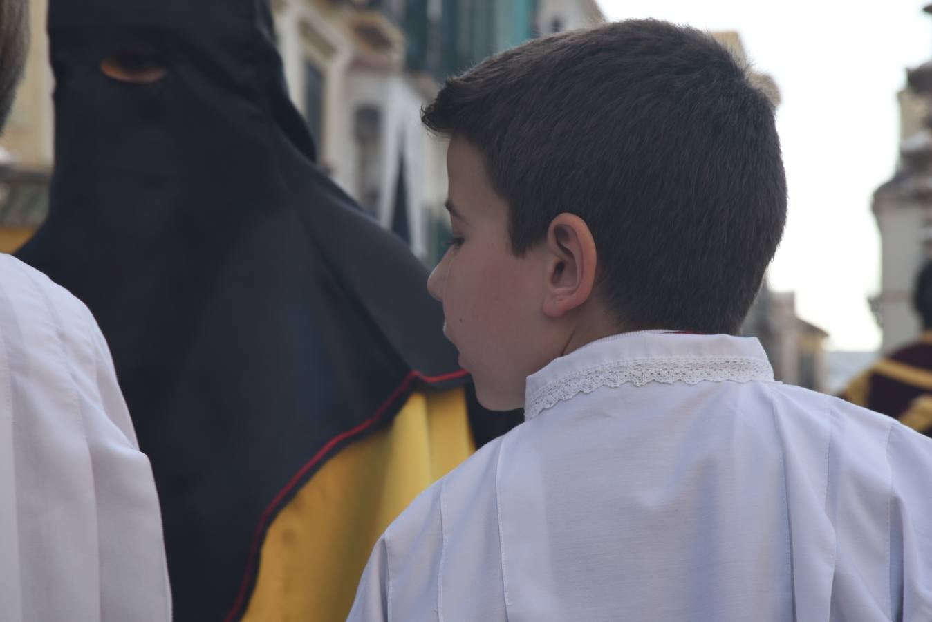 La cofradía del Rescate, en su salida procesional