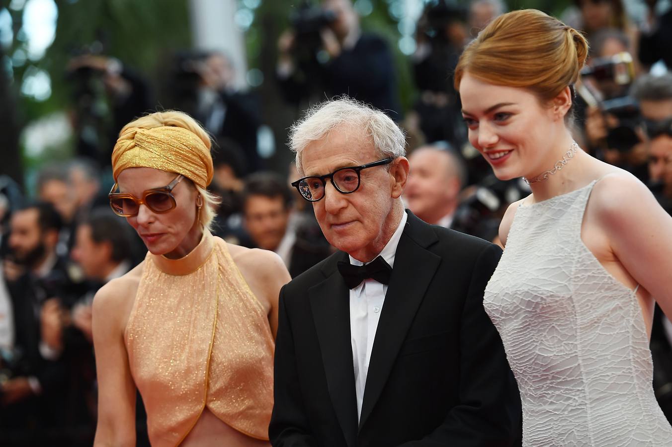 Parker Posey, Woody Allen y Emma Stone.