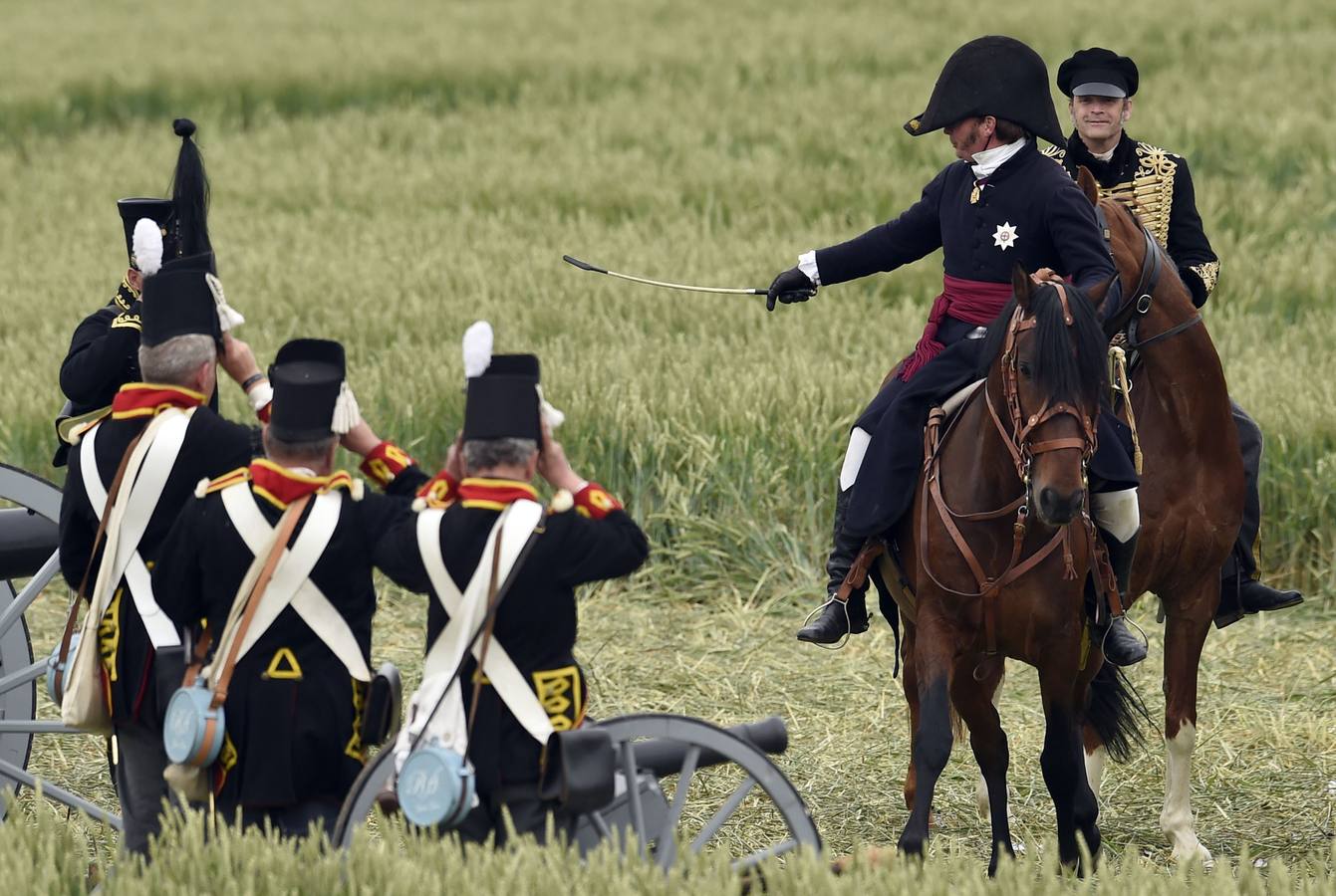 El bicentenario de la batalla de Waterloo, en imágenes