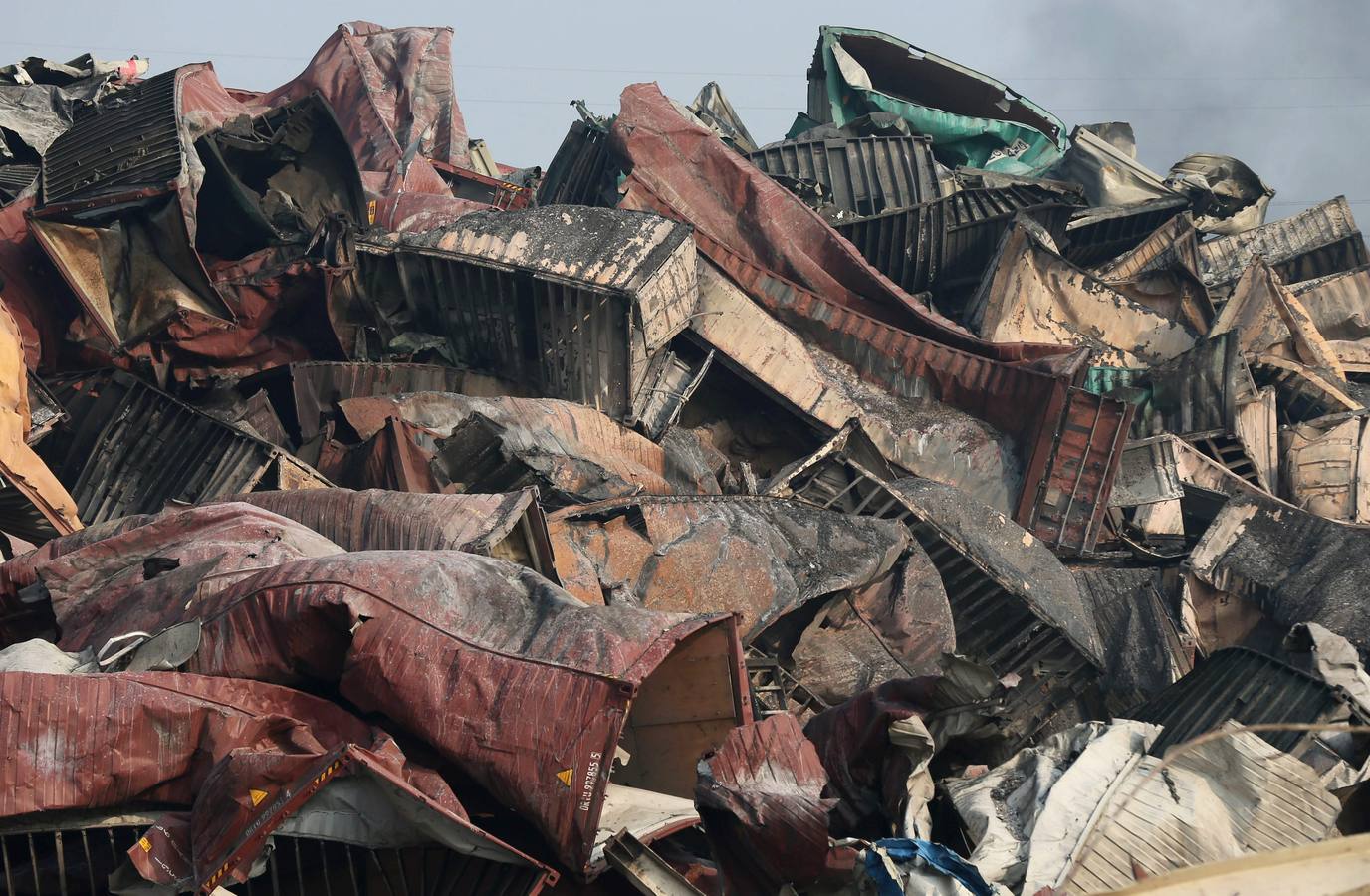 Devastación en Tianjin